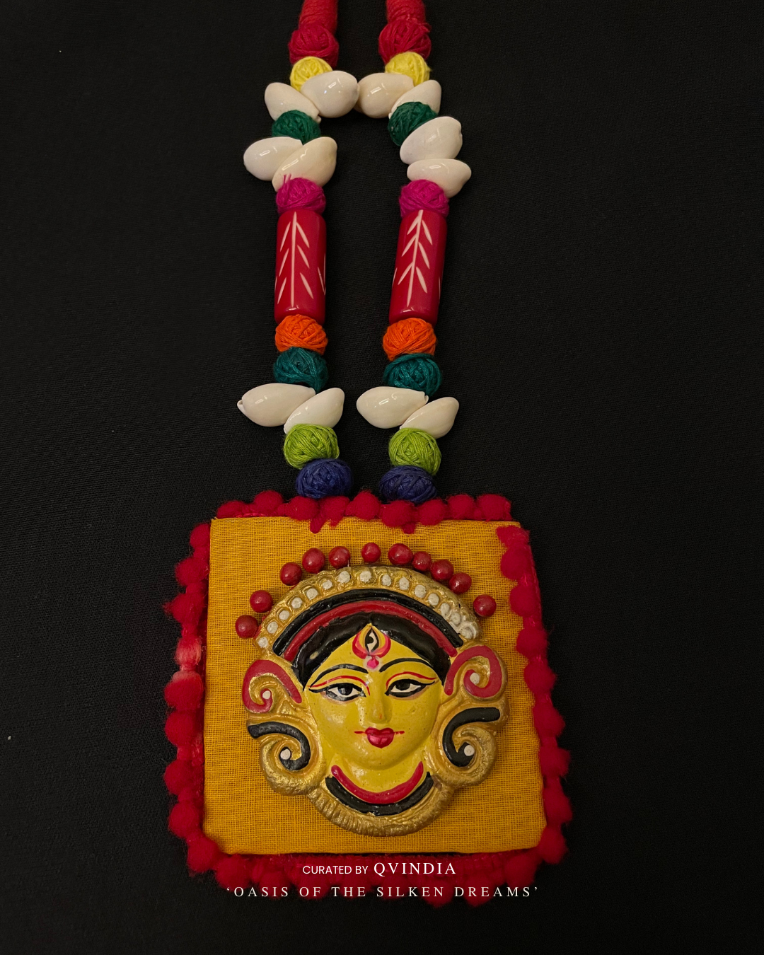 Durga Shakti Terracotta Art Necklace