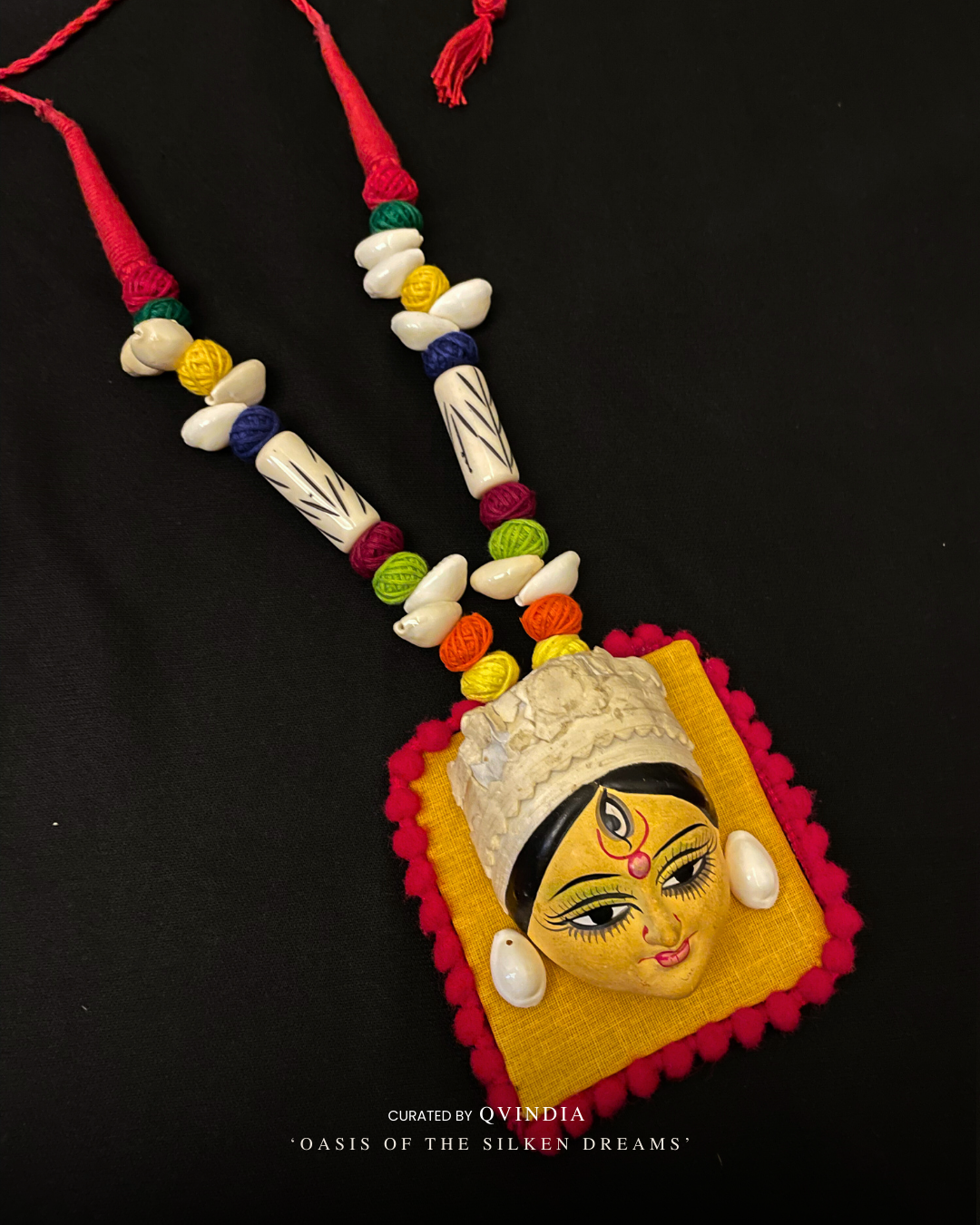 Mahalakshmi Durga Terracotta Art Necklace