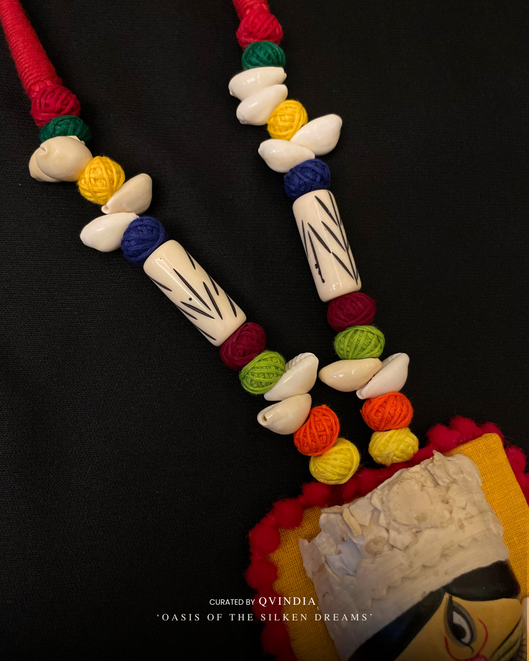 Mahalakshmi Durga Terracotta Art Necklace
