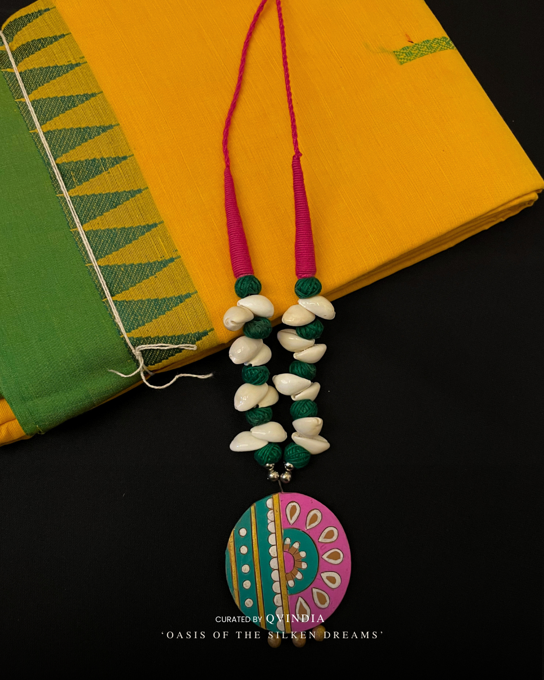 Lakshmi Uluka Terracotta Art Necklace with Earrings
