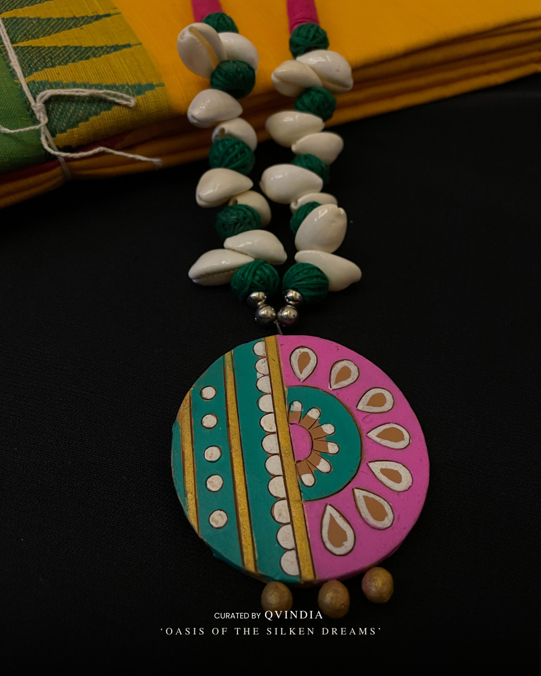 Lakshmi Uluka Terracotta Art Necklace with Earrings