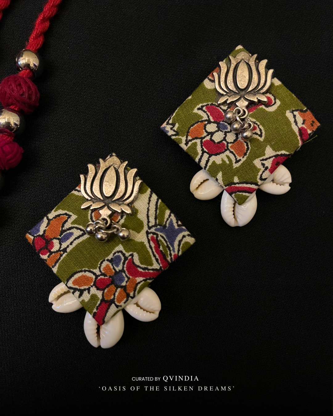 Ikkat Raga Necklace with Kodi Earrings