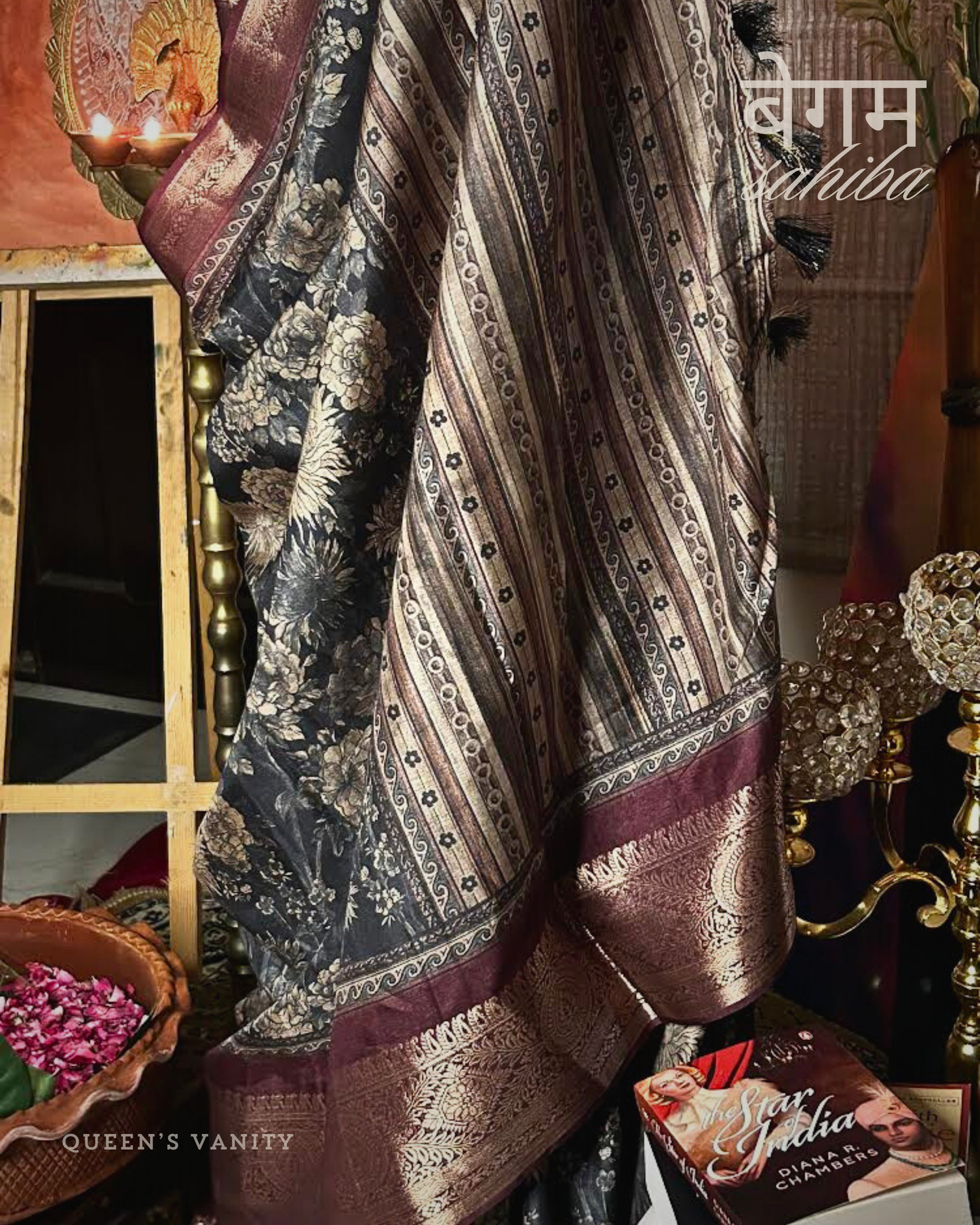 Paro Gulaab Semi-Tussar Silk Saree