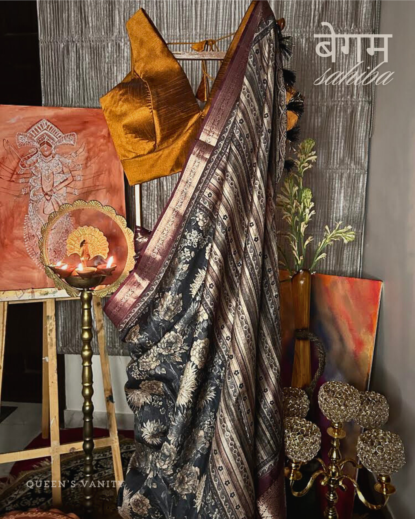 Paro Gulaab Semi-Tussar Silk Saree