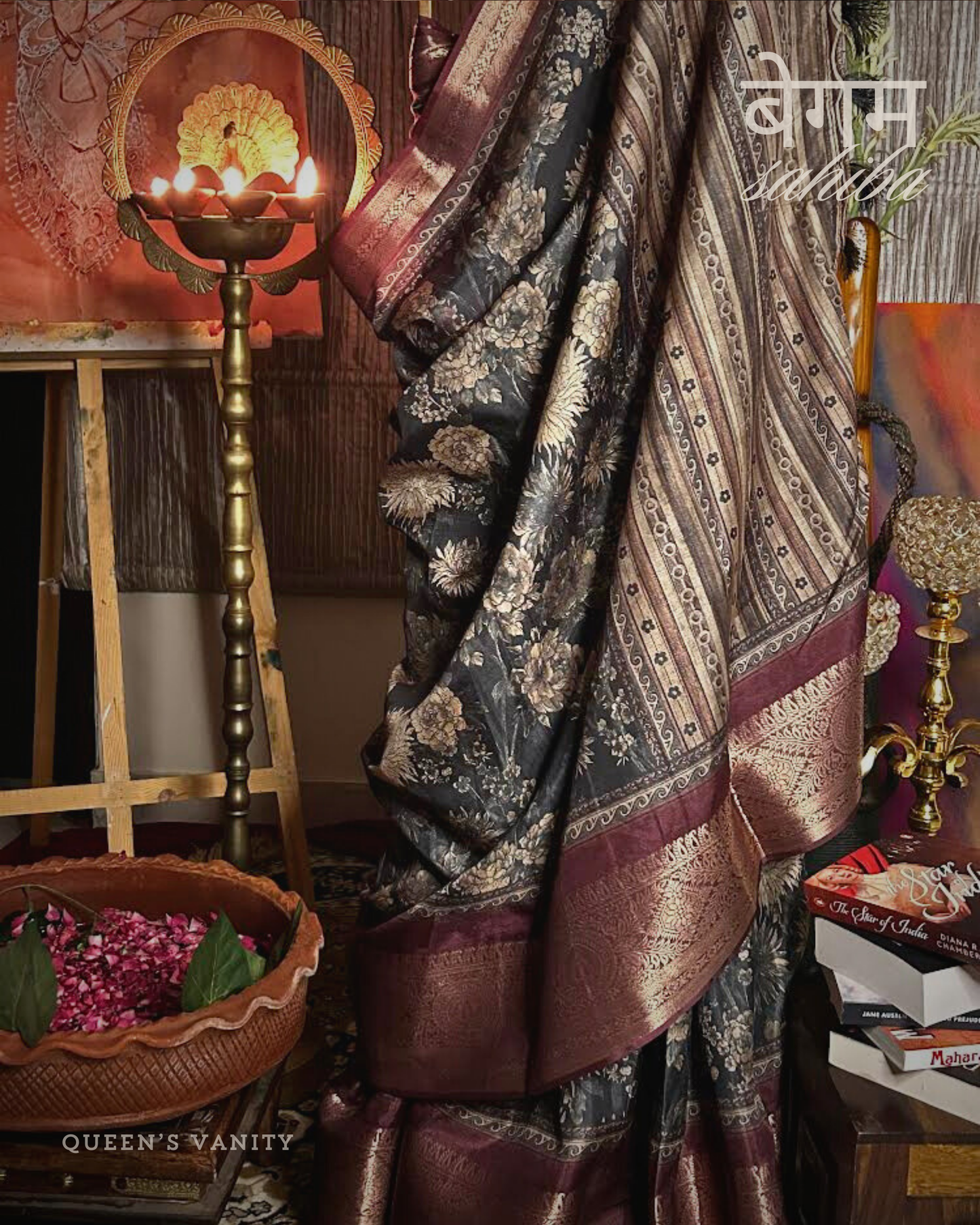 Paro Gulaab Semi-Tussar Silk Saree