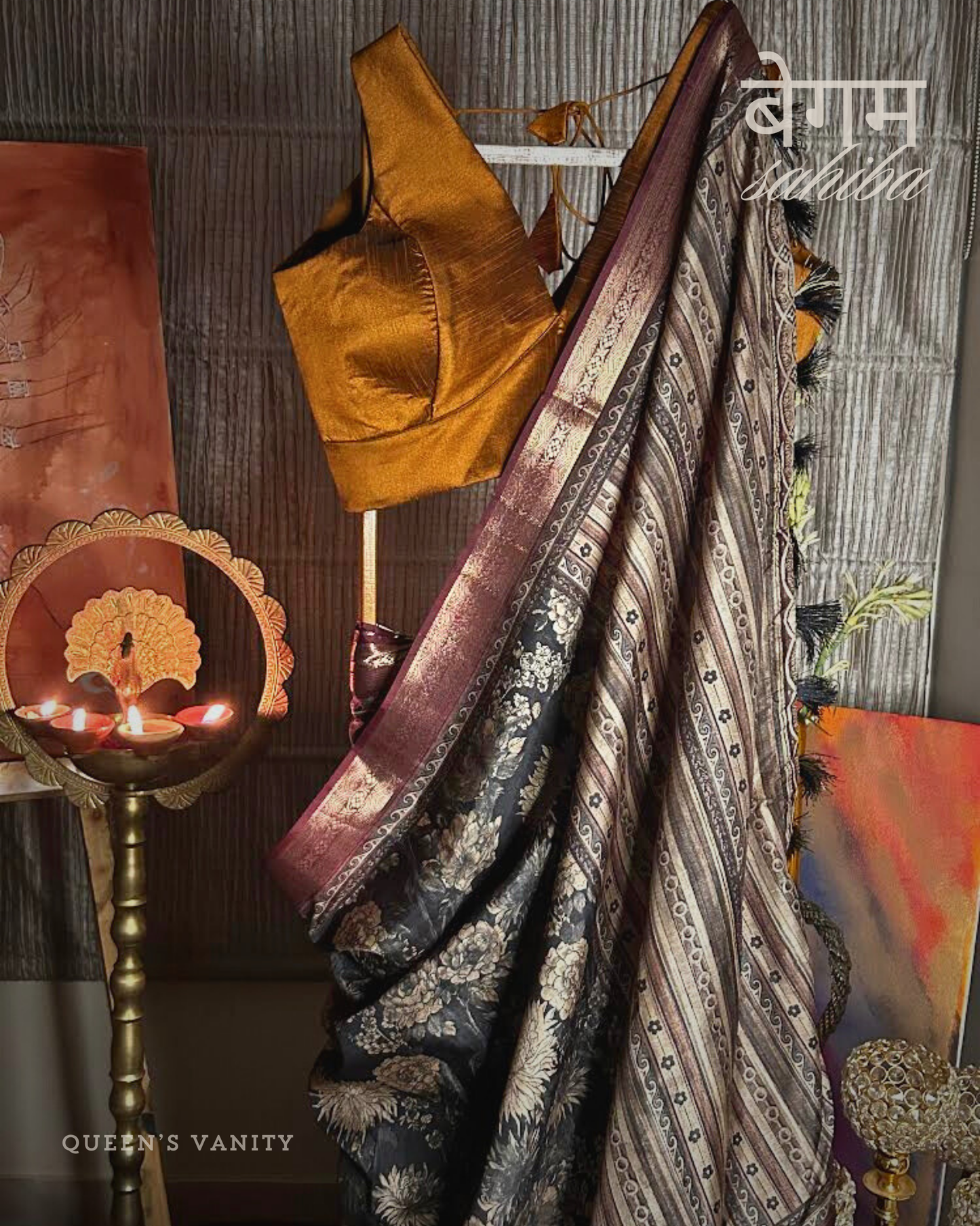 Paro Gulaab Semi-Tussar Silk Saree