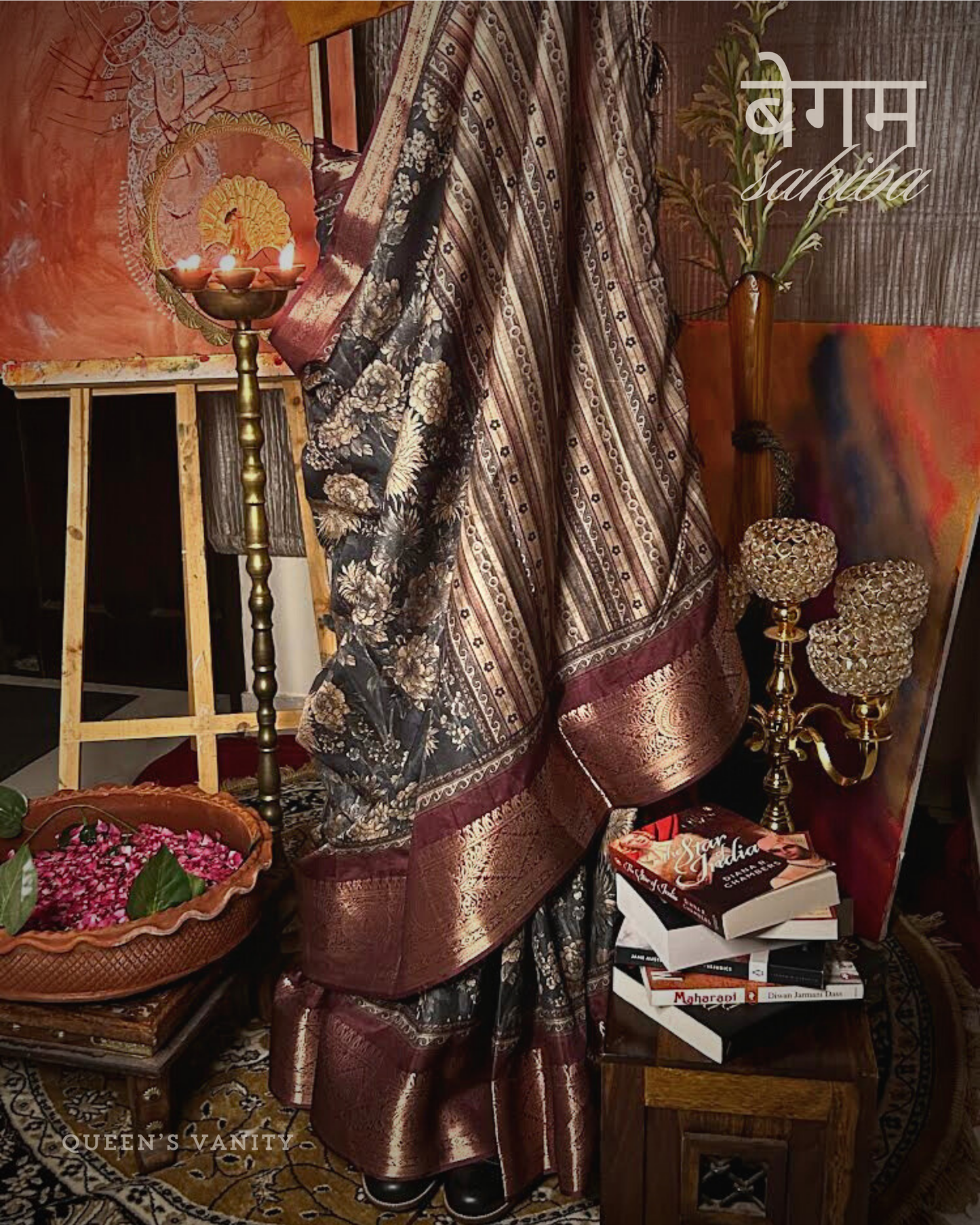 Paro Gulaab Semi-Tussar Silk Saree