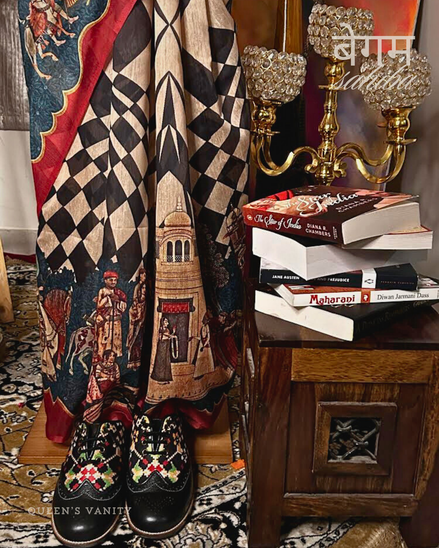 Sophia Retro Mughal Art Chanderi Cotton Saree