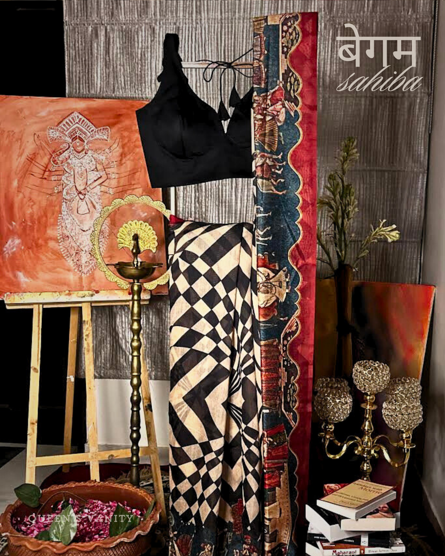 Sophia Retro Mughal Art Chanderi Cotton Saree