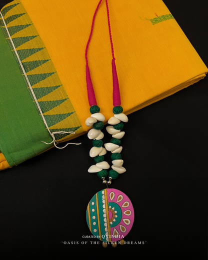 Lakshmi Uluka Terracotta Art Necklace with Earrings