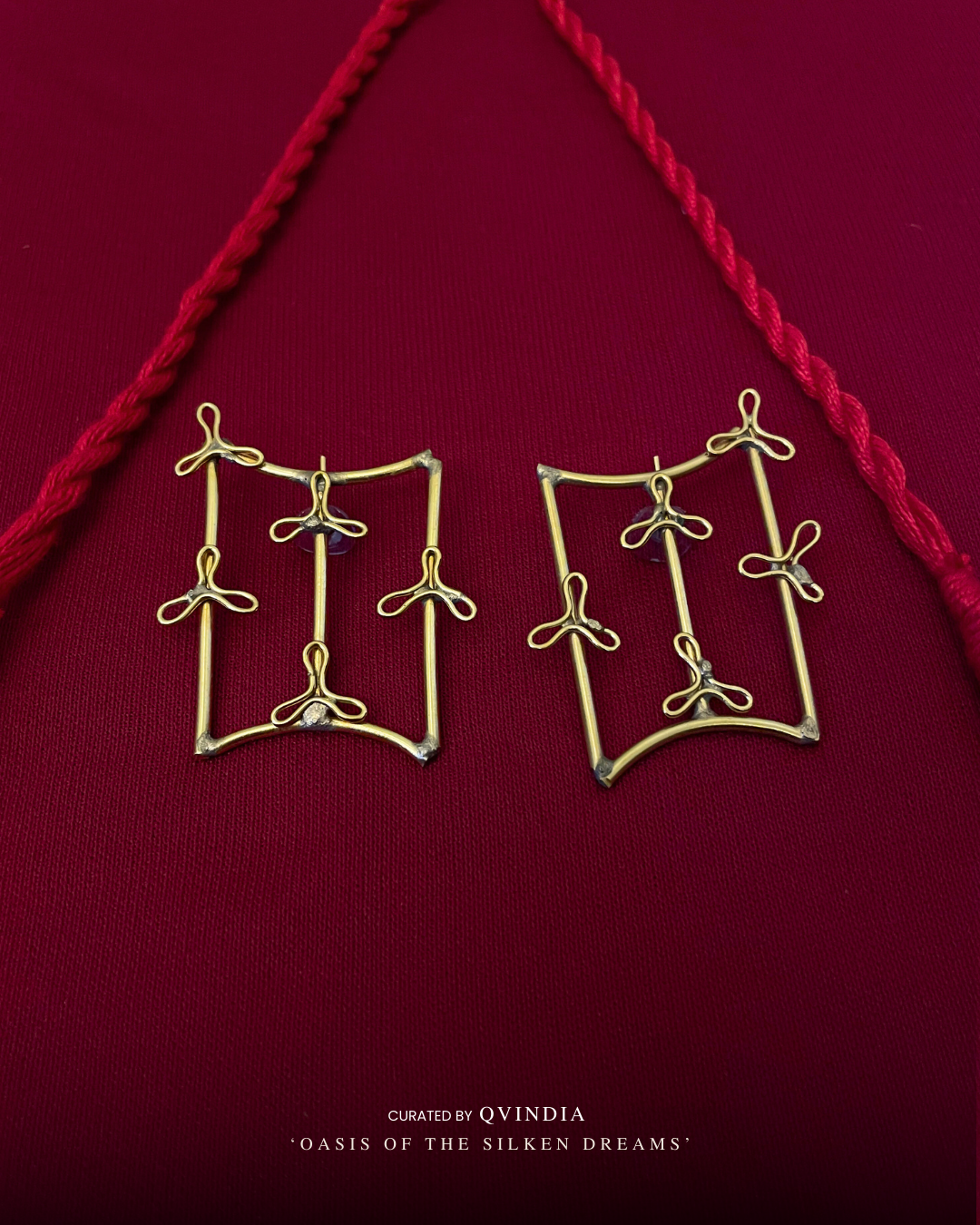 Titli Rupa Dhokra Art Necklace with Earrings