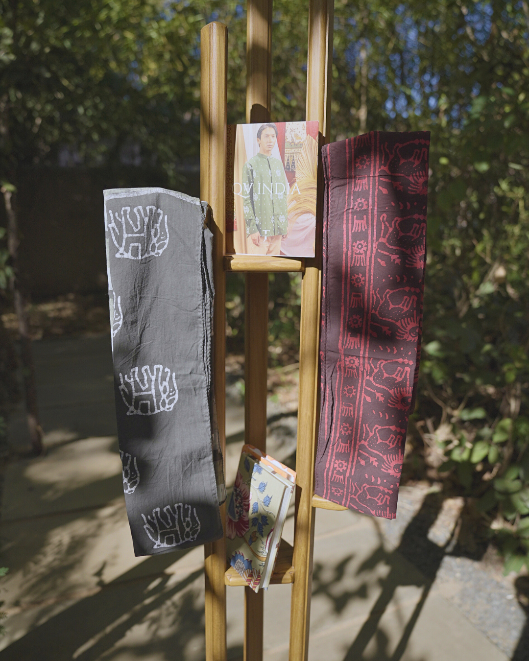 Vanraj Batik Craft Meets Wilderness Hand-Blocked Cotton Stole