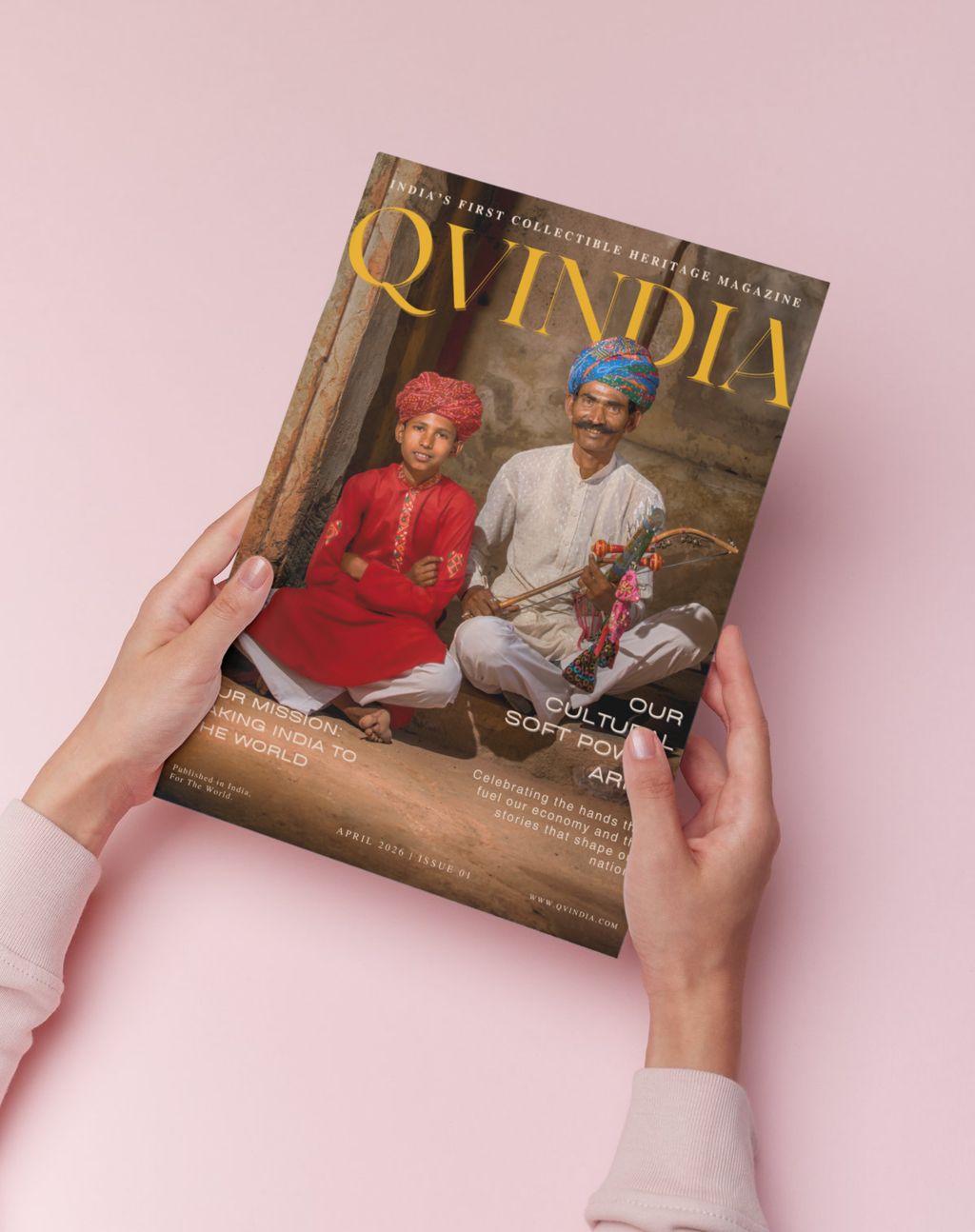 Pre-Book QV INDIA Print Issue No. 01 April-June '26 | India's First Collectible Heritage Magazine