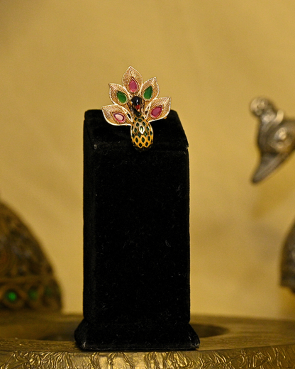Navratan Vira Gold-Plated Ring