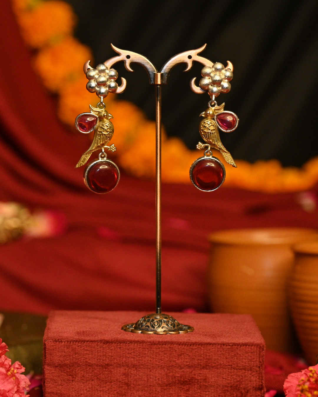 Rani Tohra Oxidised Silver Earrings