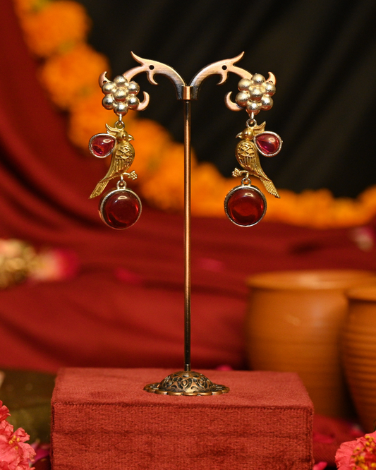 Rani Tohra Oxidised Silver Earrings