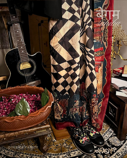 Sophia Retro Mughal Art Chanderi Cotton Saree