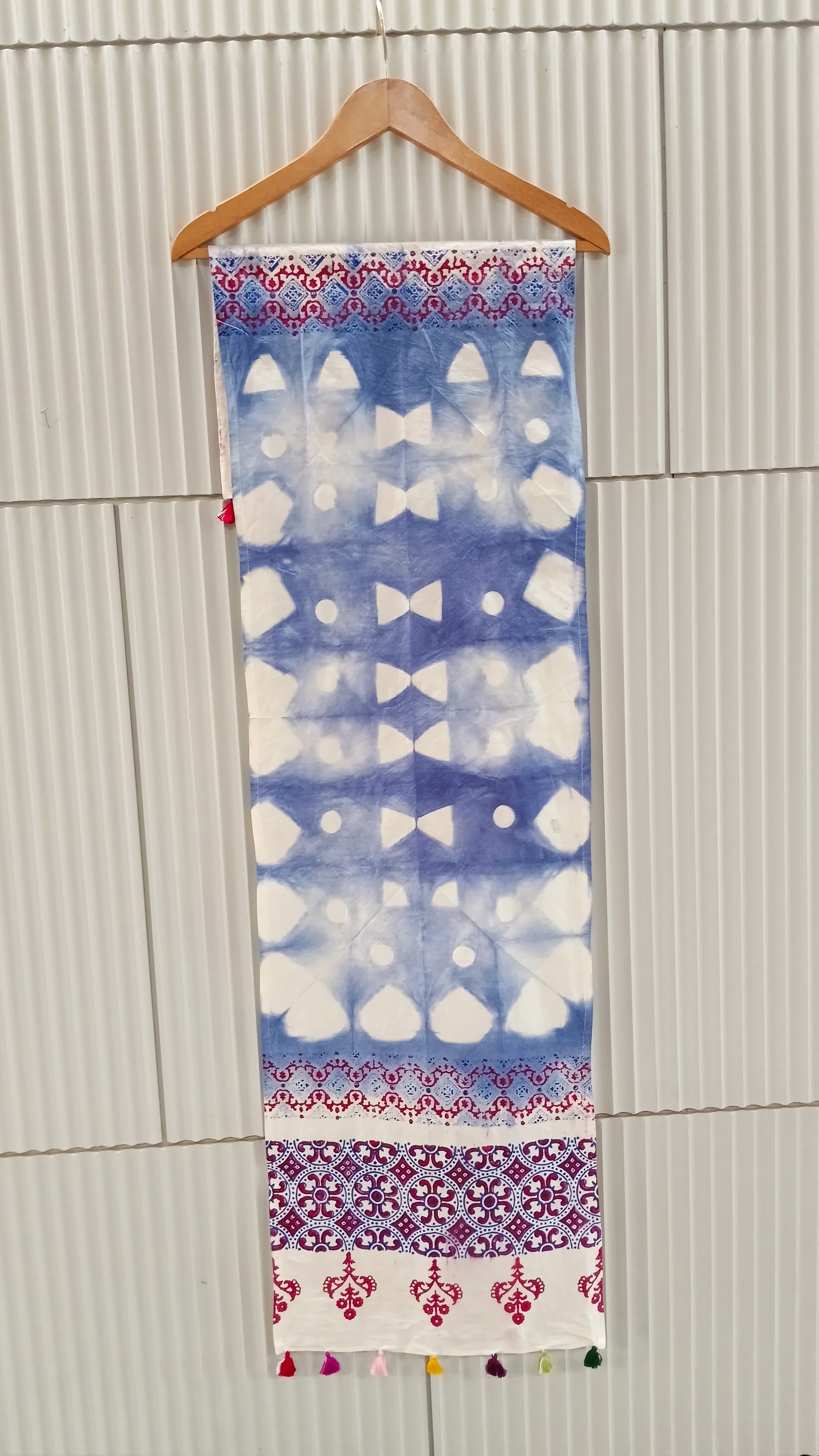 Twilight in Kutch Handcrafted Bandhani Tie-Dye Cotton Stole